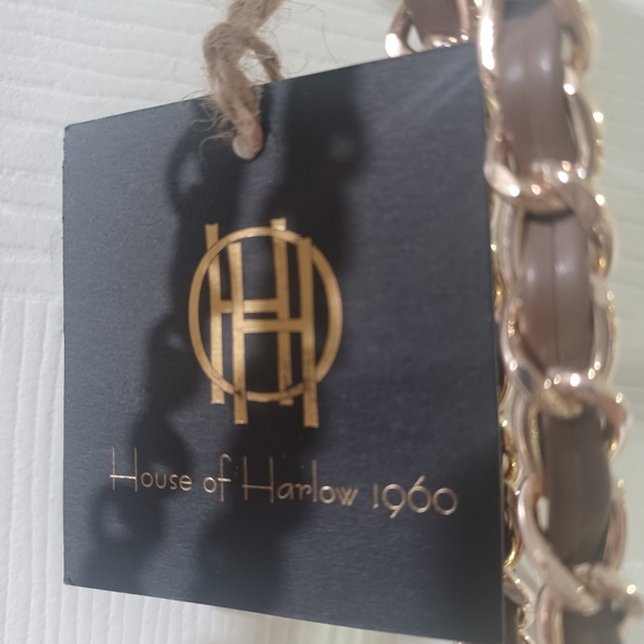 House of Harlow 1960 Velvet Brown Shoulder Bag - Picture 4 of 5